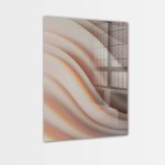 glasschilderij plexiglas cream abstract