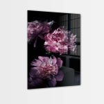 glasschilderij plexiglas floral bloem oud roze